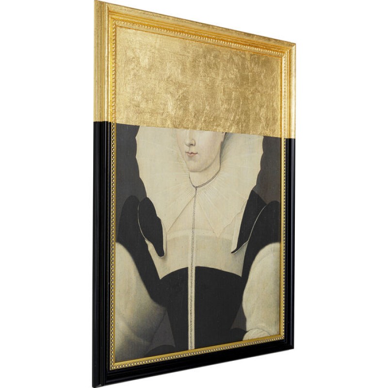 Oil Painting Frame Incognito Lady 100x80